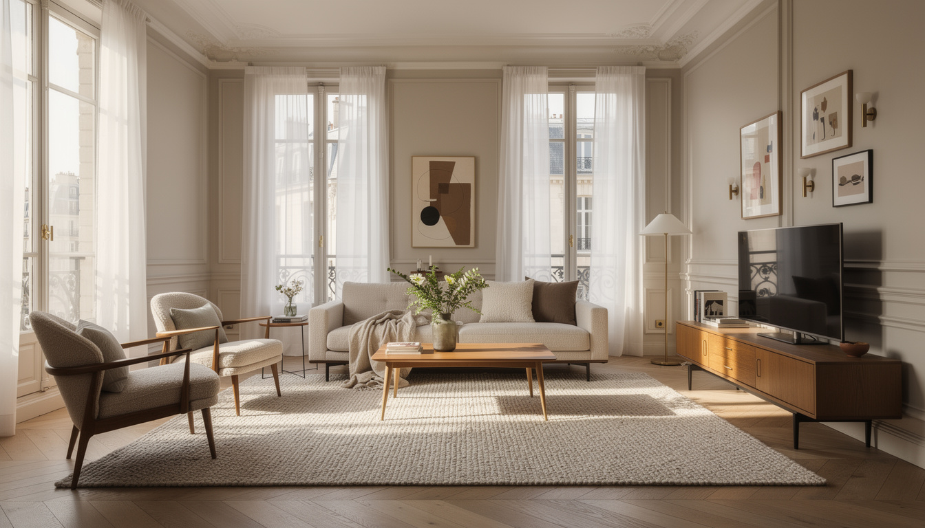 découvrez comment choisir un tapis qui délimite l'espace avec élégance sans le surcharger, pour une décoration harmonieuse et aérée.