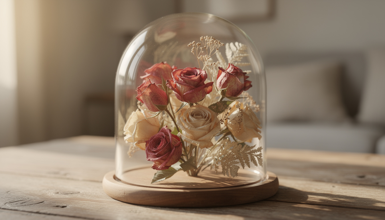 découvrez pourquoi les fleurs séchées sous cloche représentent un symbole intemporel d'un amour éternel, alliant beauté préservée et émotions durables.