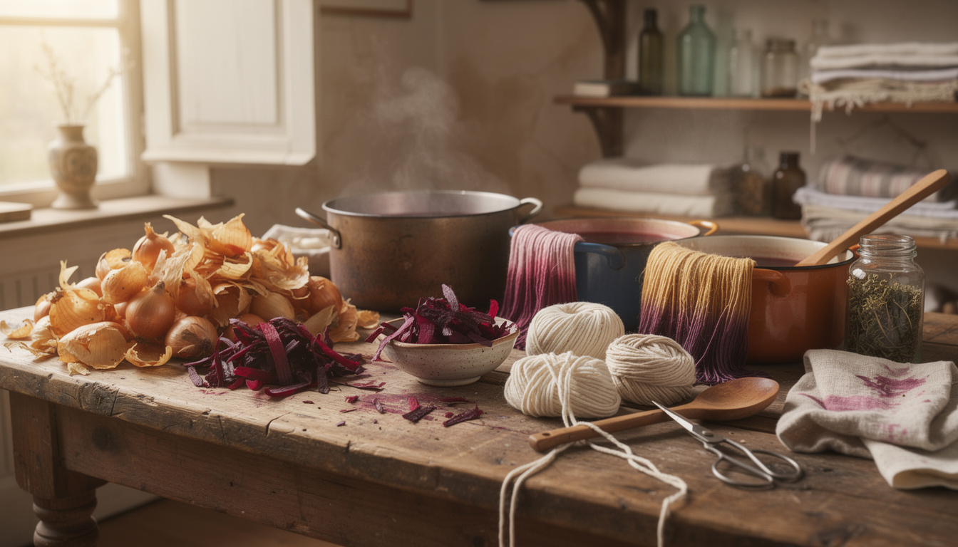 apprenez à teindre vos textiles de manière naturelle et écologique grâce aux épluchures de légumes. une méthode simple, économique et respectueuse de l'environnement pour colorer vos tissus chez vous.