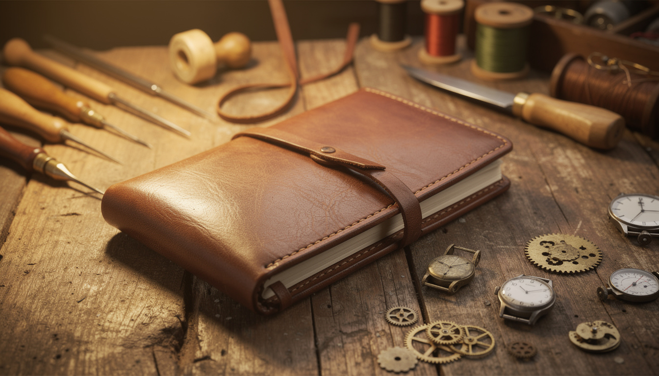 découvrez l'art de la reliure et apprenez à fabriquer un carnet de voyage unique en cuir, alliant élégance et personnalisation pour immortaliser vos aventures.