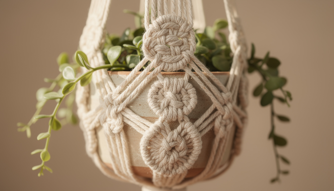 découvrez le guide du macramé avec 3 nœuds de base faciles pour réaliser une jolie suspension bohème et décorer votre intérieur avec style.