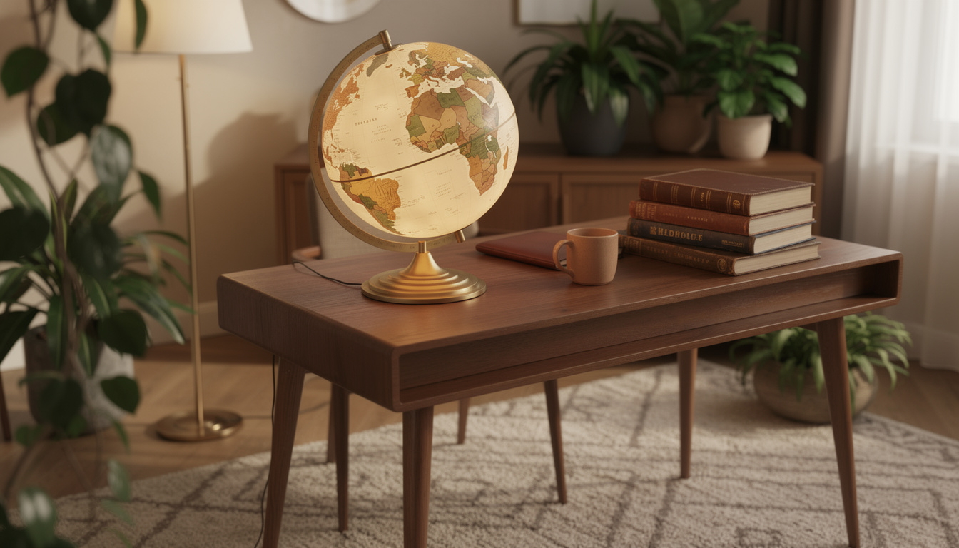 découvrez notre guide d'achat des plus beaux globes terrestres pour sublimer votre décoration avec une touche voyageuse et élégante.