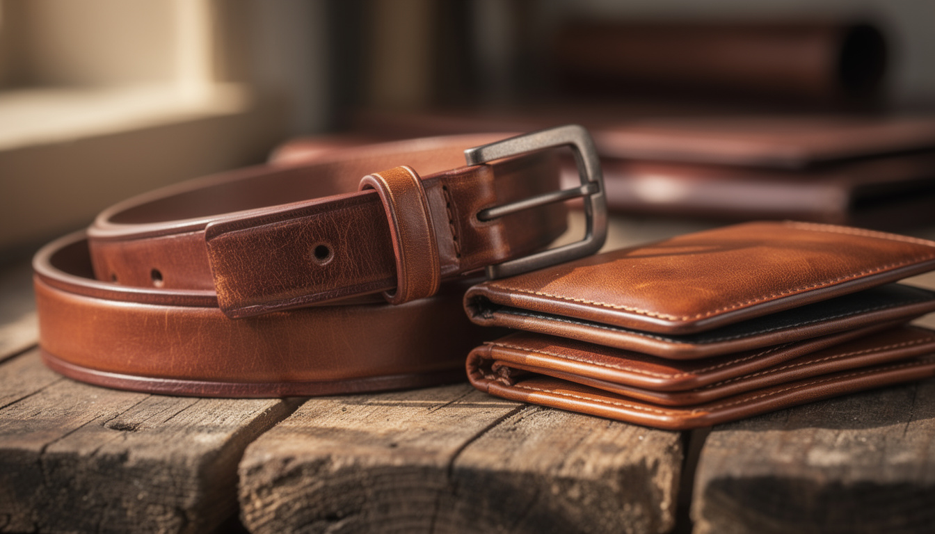 découvrez ma sélection exclusive d'accessoires en cuir au tannage végétal, alliant qualité, élégance et respect de l'environnement pour un shopping responsable.