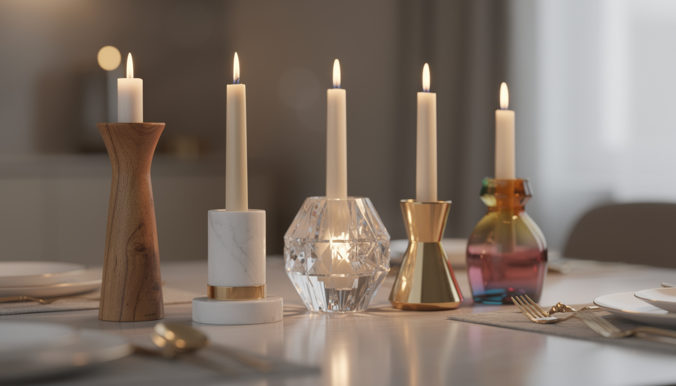 découvrez notre sélection des 5 bougeoirs les plus tendances pour sublimer votre table de fête et créer une ambiance chaleureuse et élégante.