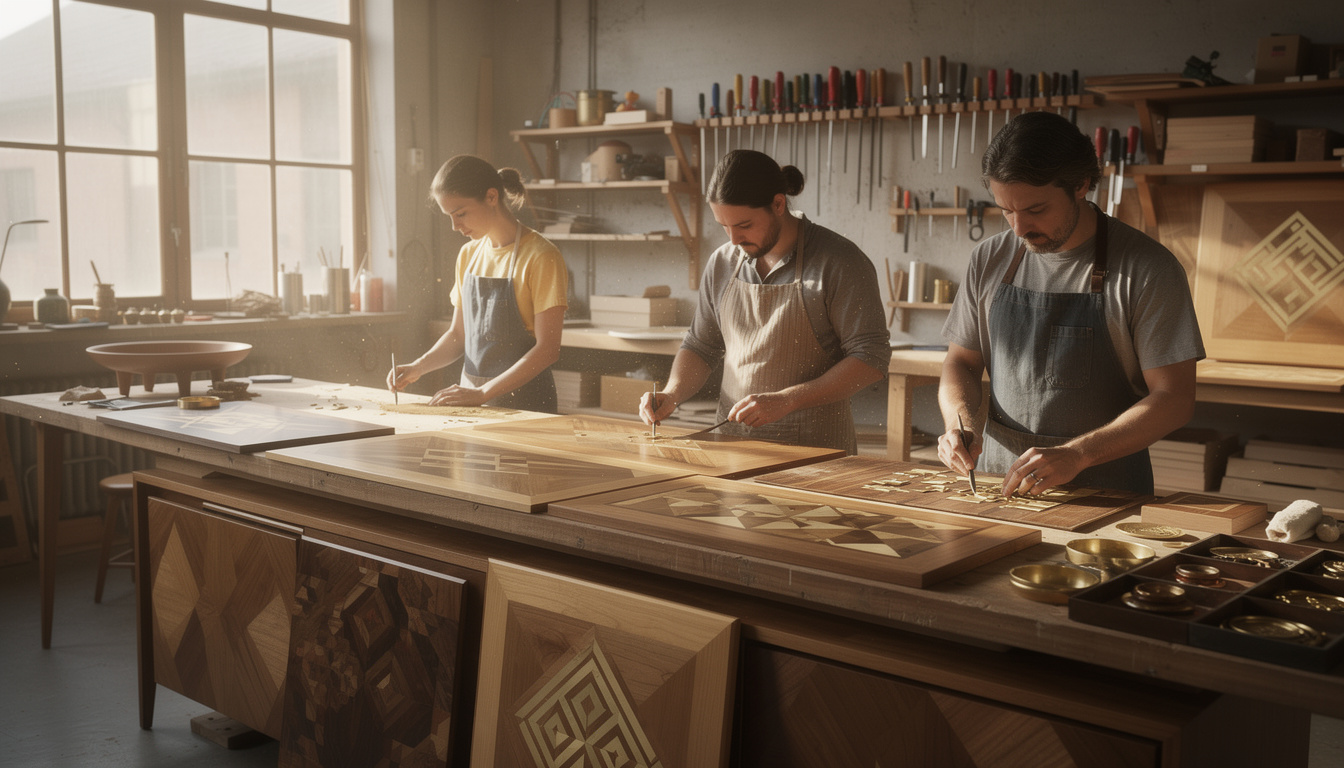 découvrez le charme unique de la marqueterie moderne et comment le bois retrouve sa place comme matériau ultra-tendance dans la décoration contemporaine.