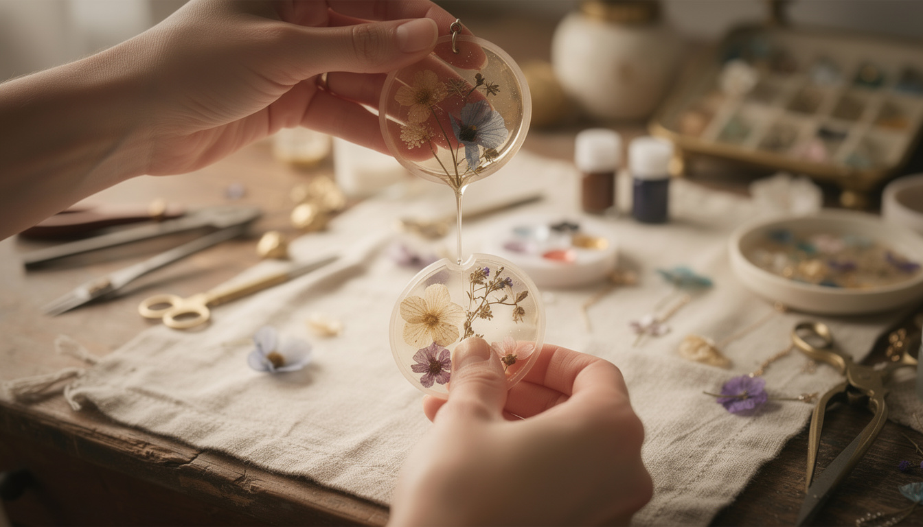 apprenez à fabriquer vos propres bijoux uniques en résine avec des fleurs séchées grâce à ce guide pas à pas. découvrez toutes les astuces et techniques pour créer des accessoires personnalisés et élégants.